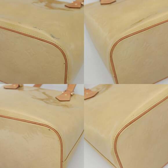 LOUIS VUITTON Monogram Vernis Houston Hand Bag Beige M91004 - Picture 10 of 12